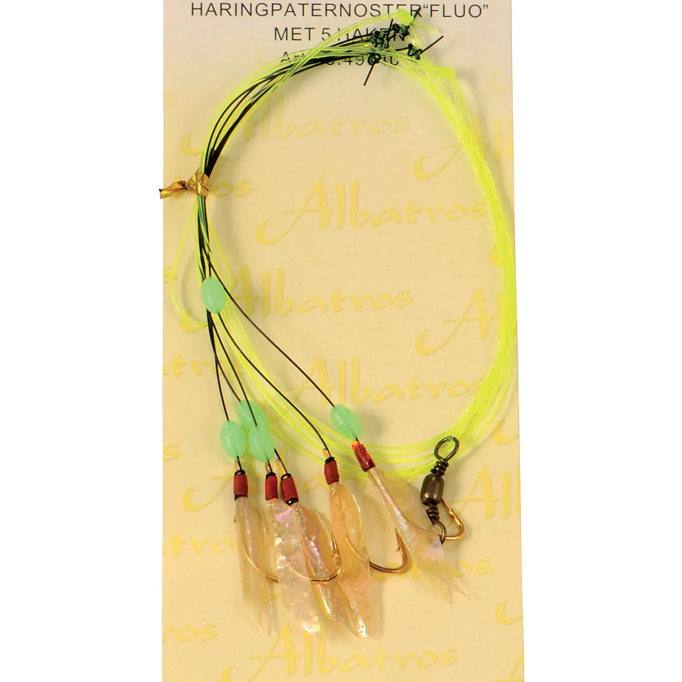 Albatros Haringpaternoster 5-haaks Fluo