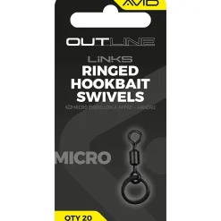 Avid Outline Mirco Ringed Hookbait Swivel #19