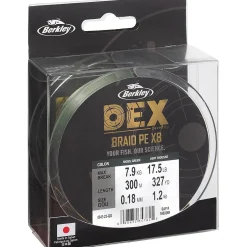 Berkley DEX Braid x8 Moss Green 300m 0.12mm