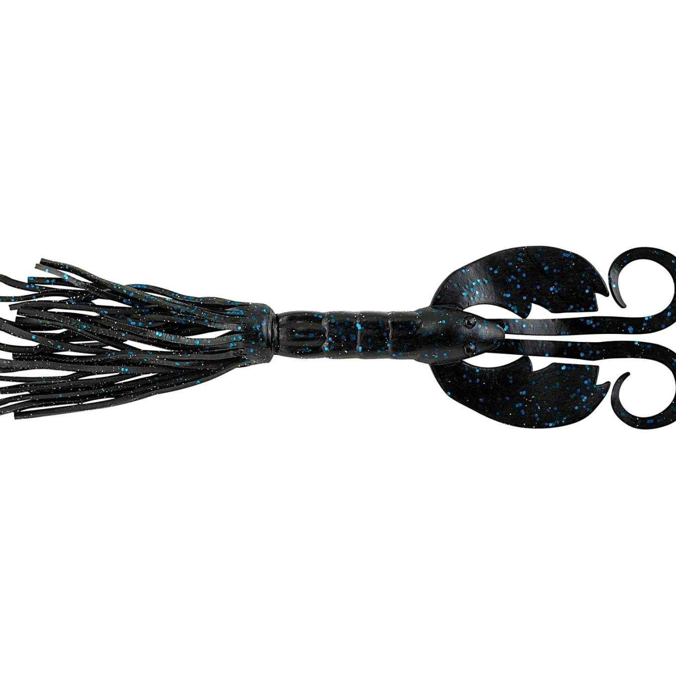 Berkley Powerbait Bearded CrazyLeg Chigger Craw 11cm Black Blue Fleck