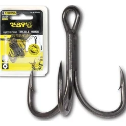 Black Cat Curved Point Treble Hook DG