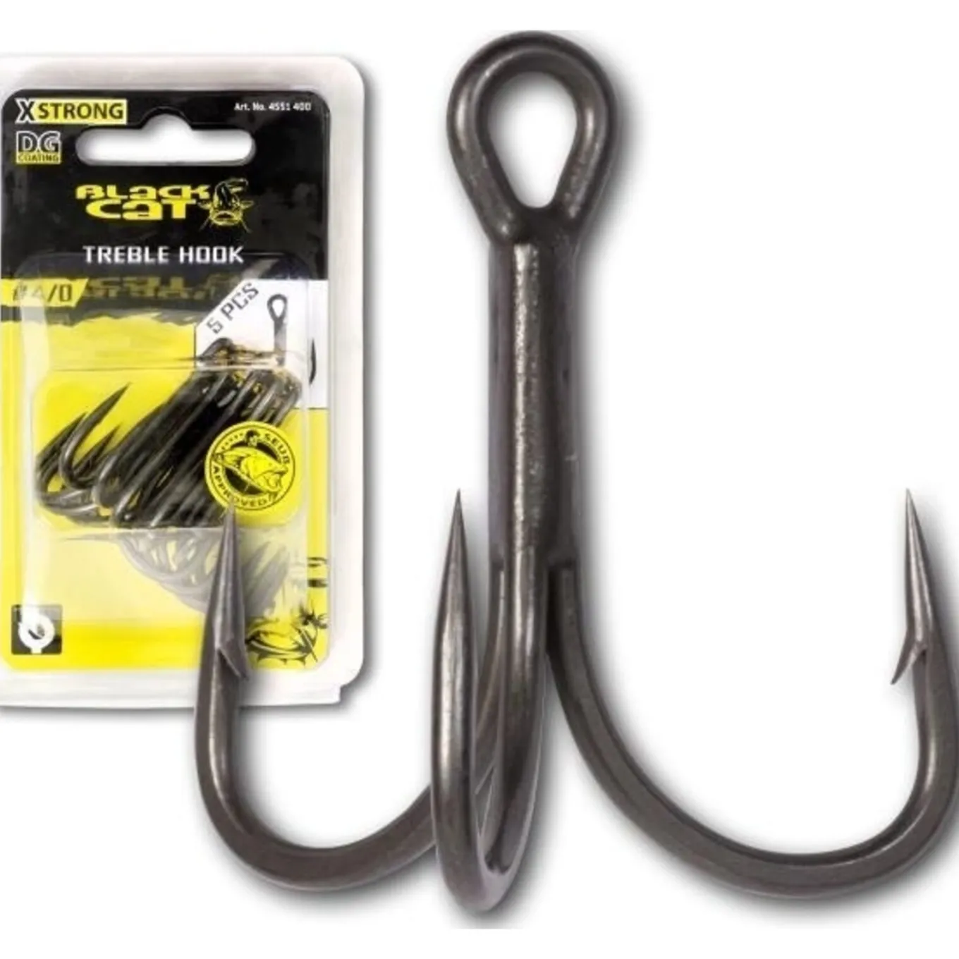 Black Cat Treble Hook DG