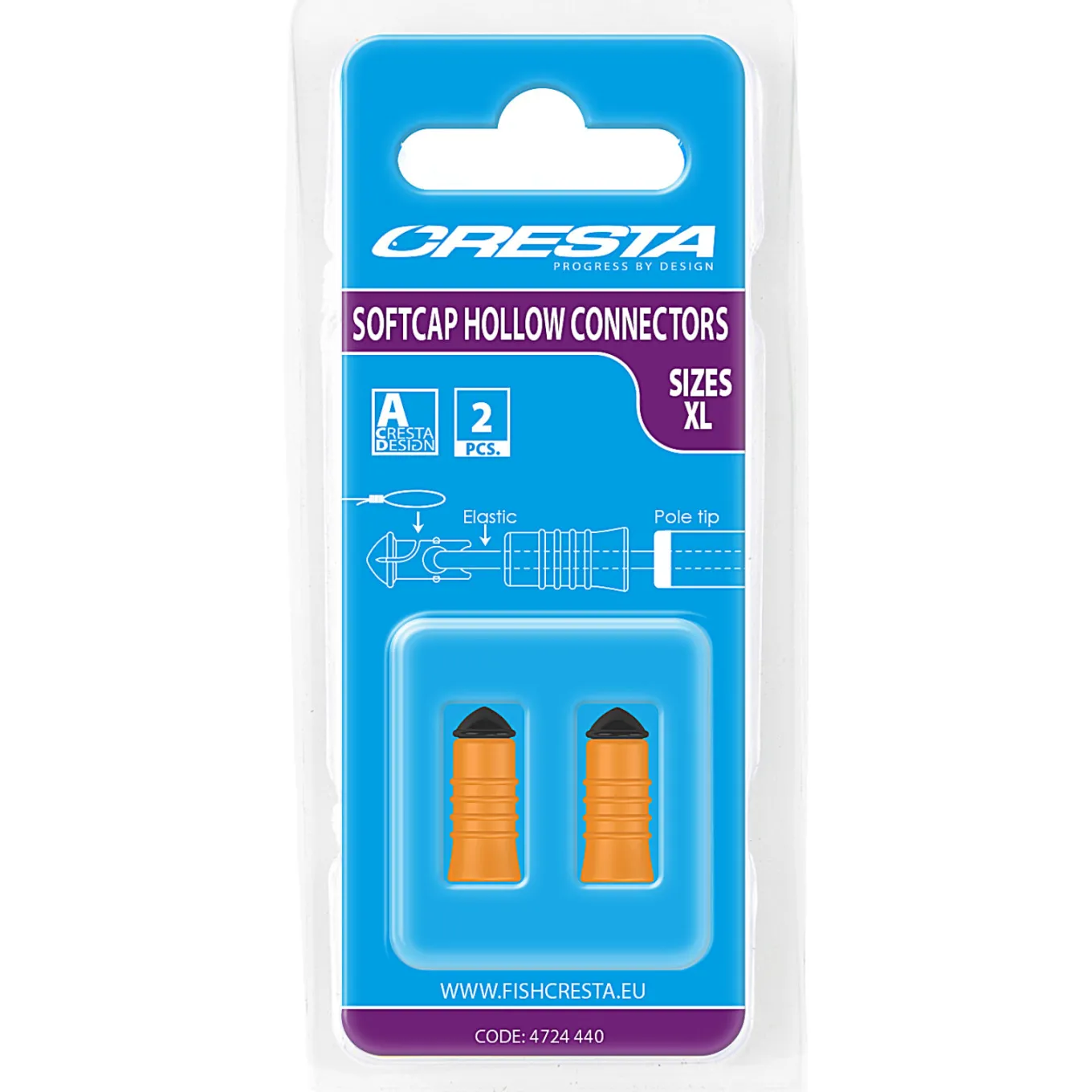 Cresta Soft Cap Hollow Connector