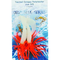 Deep Blue Twisted Octopus Octopus Lum-Red 2-Haaks H3-0