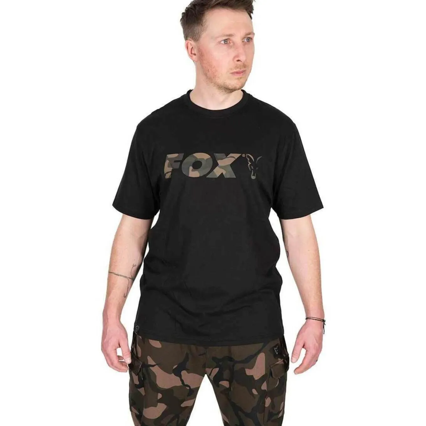 Fox Black / Camo Logo T-Shirt