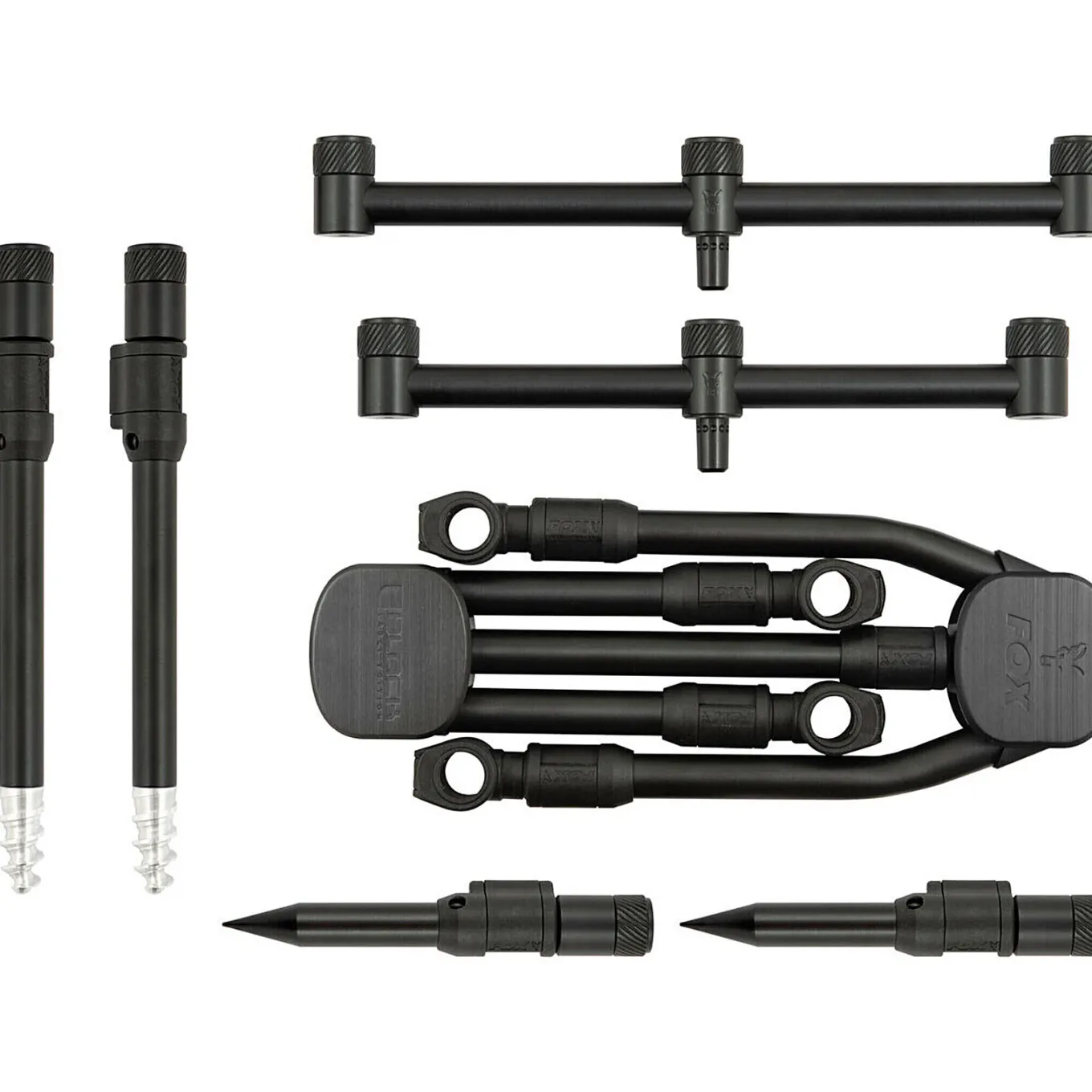 Fox Black Label QR 3 rod Pod Complete
