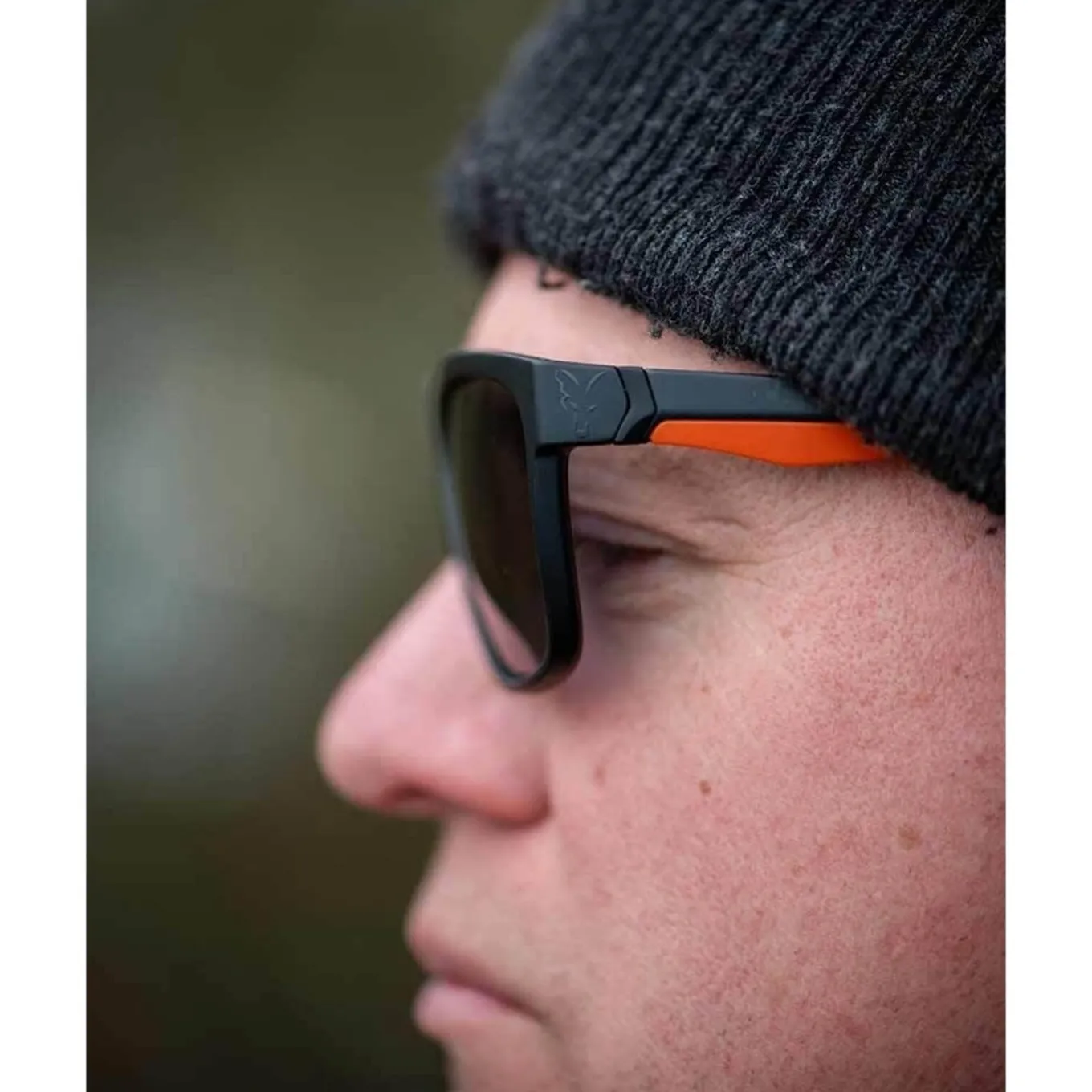 Fox Collection Shades Black Orange - Brown Lense
