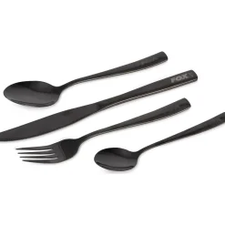 Fox Cookware Black Stainless Cutlery Set