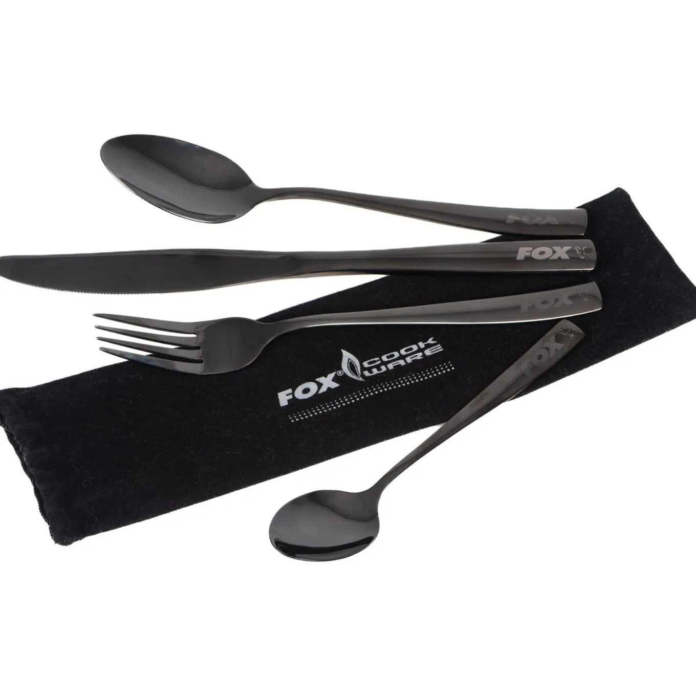 Fox Cookware Black Stainless Cutlery Set