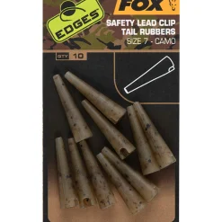 Fox Edges Camo Lead Clip Tail Rubbers Size 7