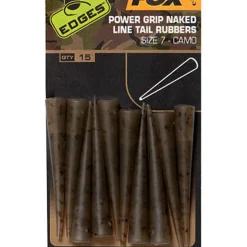 Fox Edges Camo Power Grip Naked Tail Rubbers Size 7