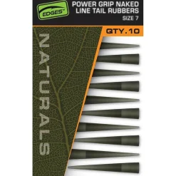 Fox Edges Naturals Power Grip Naked line tail rubbers size 7 x 10