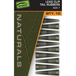 Fox Naturals Lead Clips Tail Rubbers Size 7