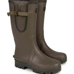 Fox Neoprene lined Camo/Khaki Rubber Boot