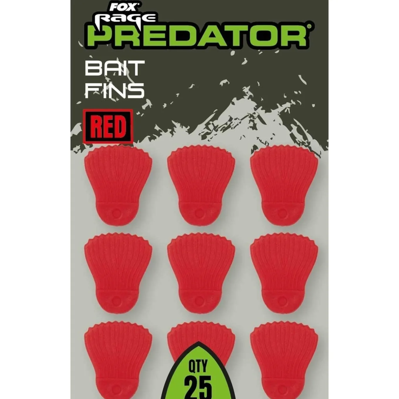 Fox Rage Predator Bait Fins Red