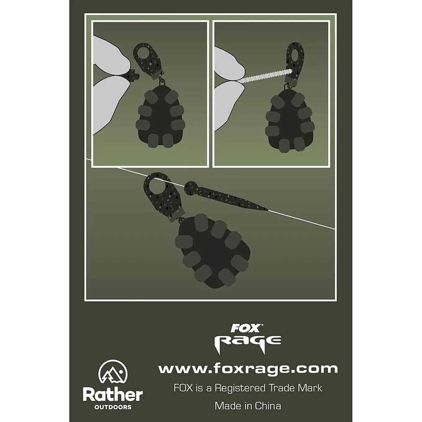 Fox Rage Predator Camo Low Resistance Run Ring 5pcs