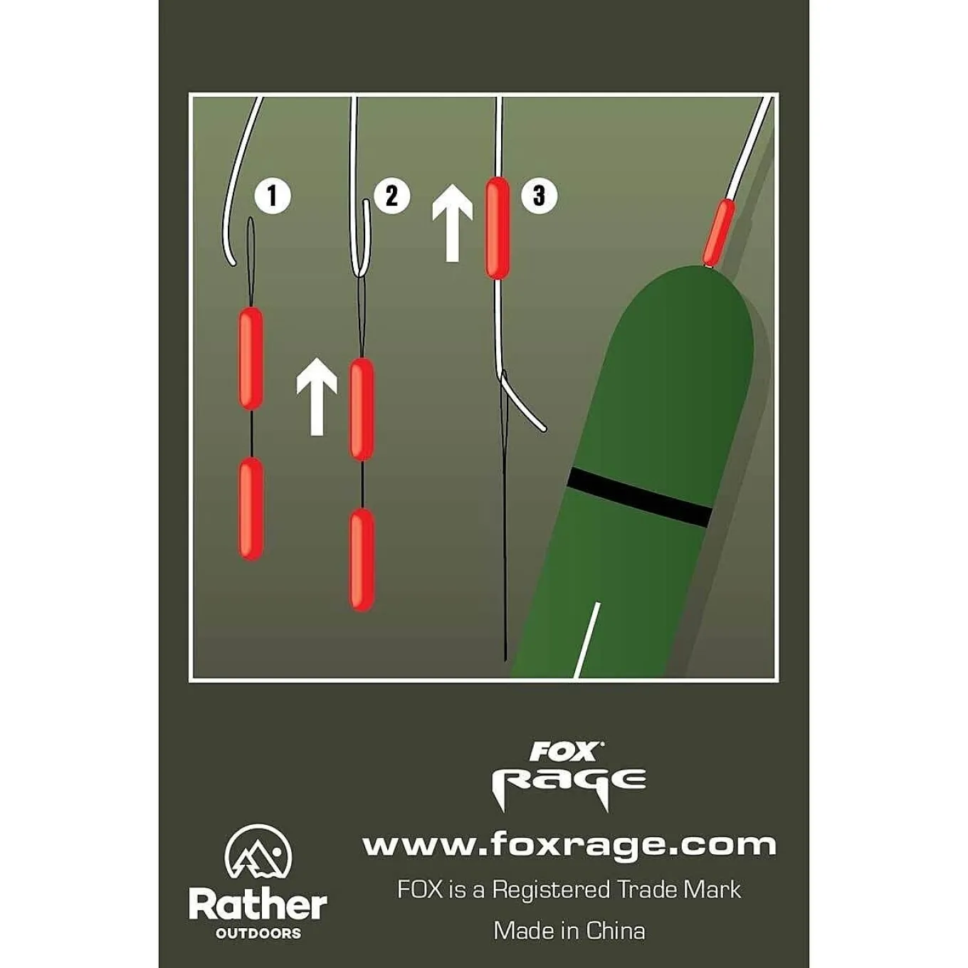 Fox Rage Predator Float Stops Red 20pcs