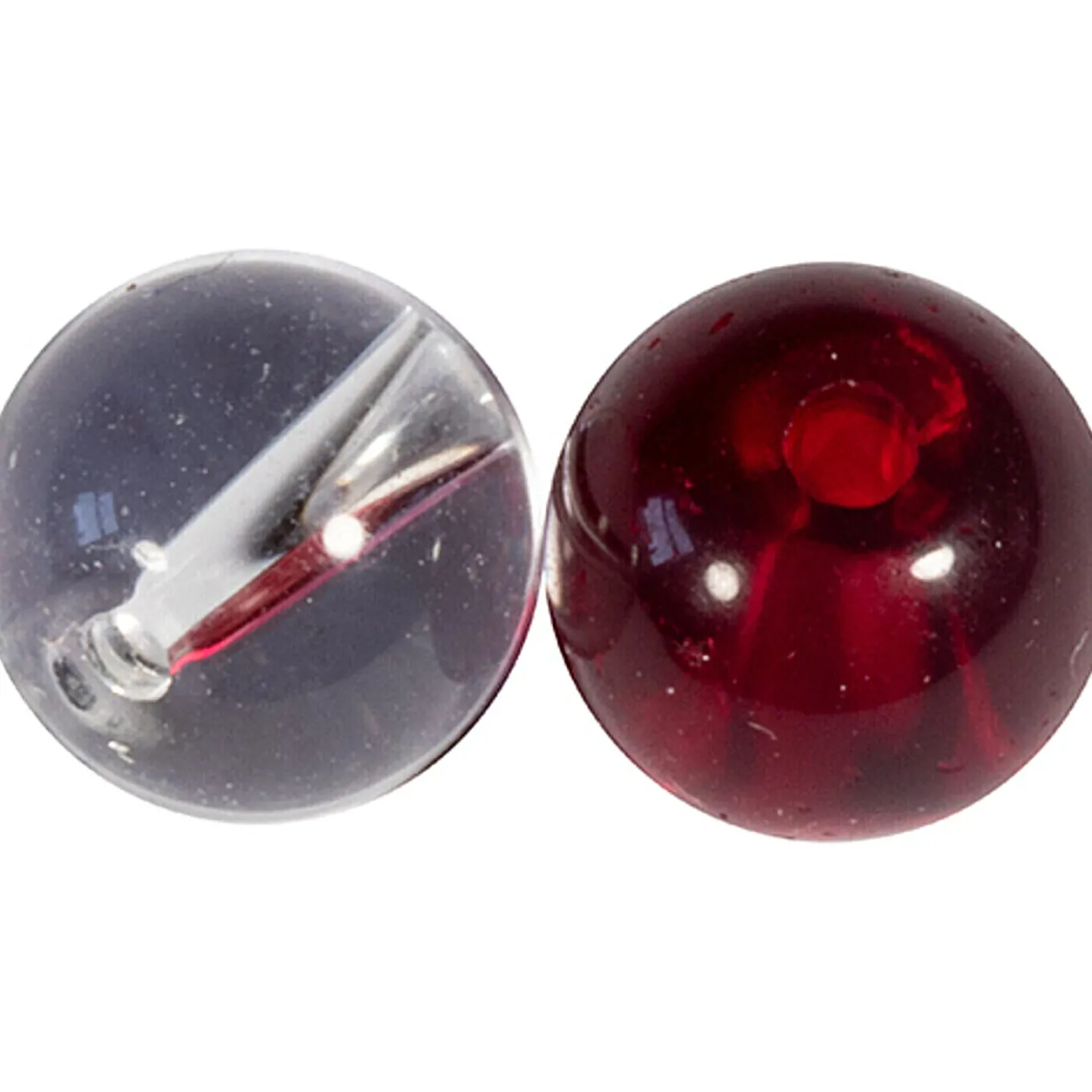 Fox Rage Rage Strike Point 6mm Clear and Red Glass Beads