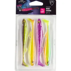 Fox Rage Slick Shad Mixed Colours UV