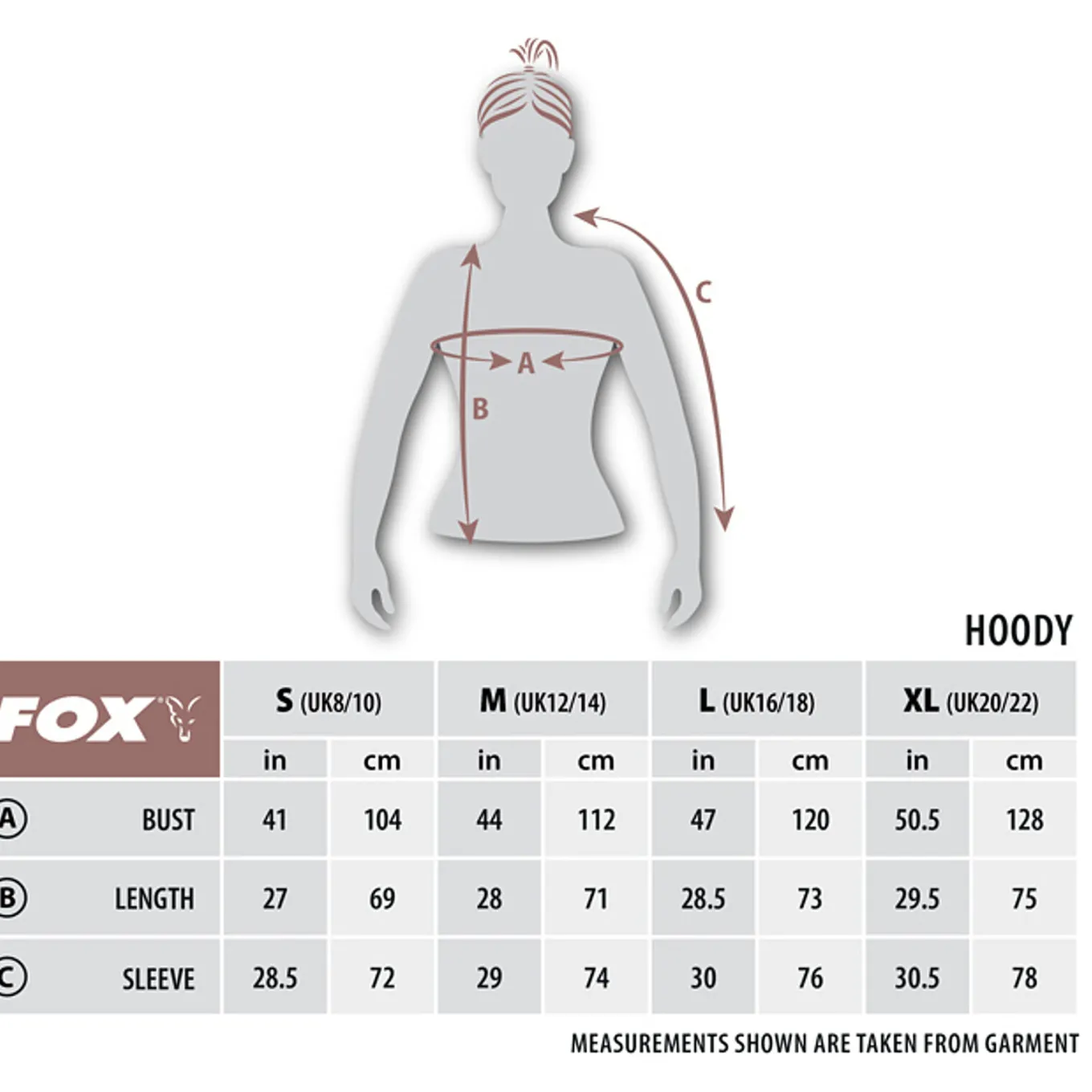 Fox Womens Zipped Hoodie