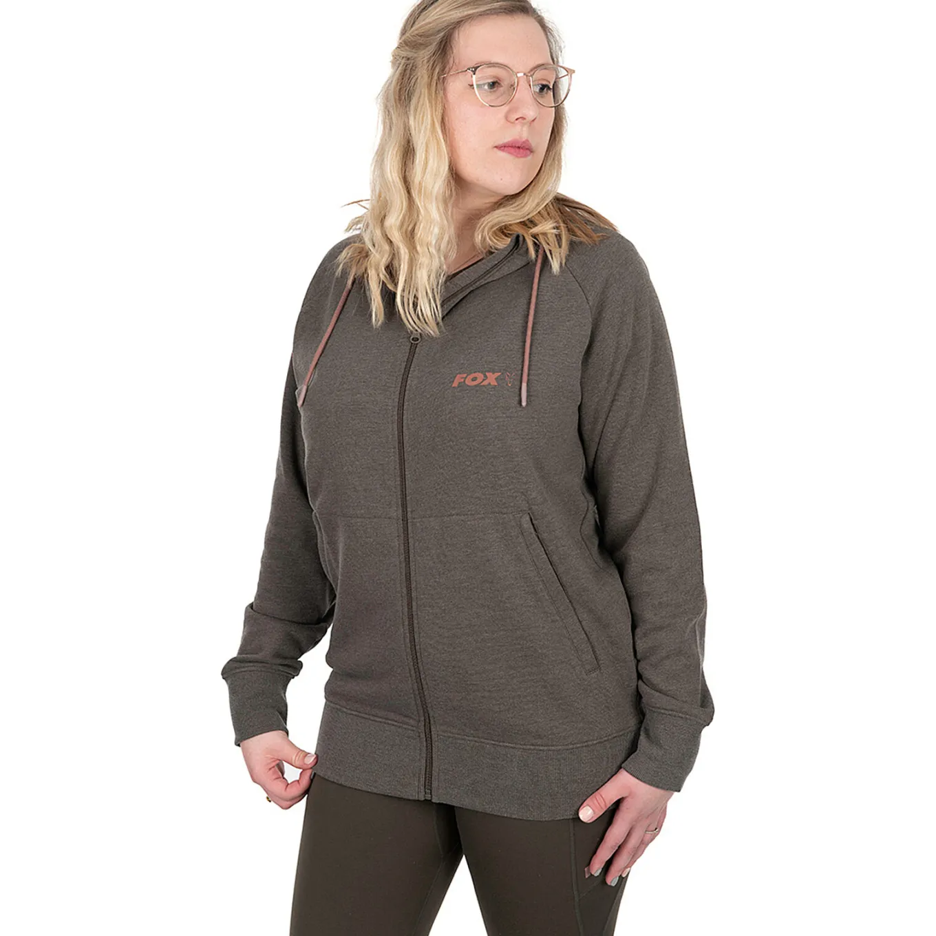 Fox Womens Zipped Hoodie