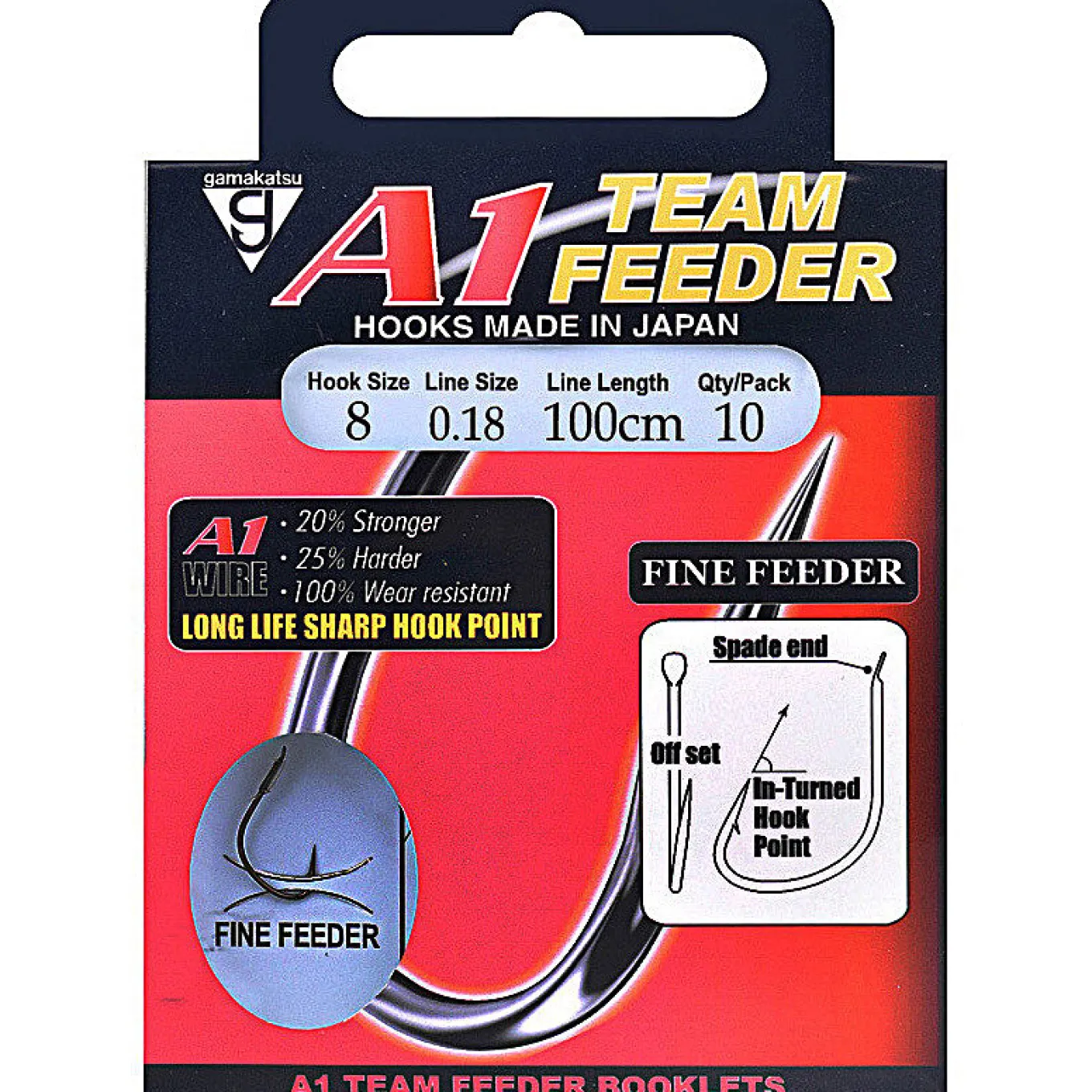 Gamakatsu A1 Team Feeder Fine Feeder onderlijn