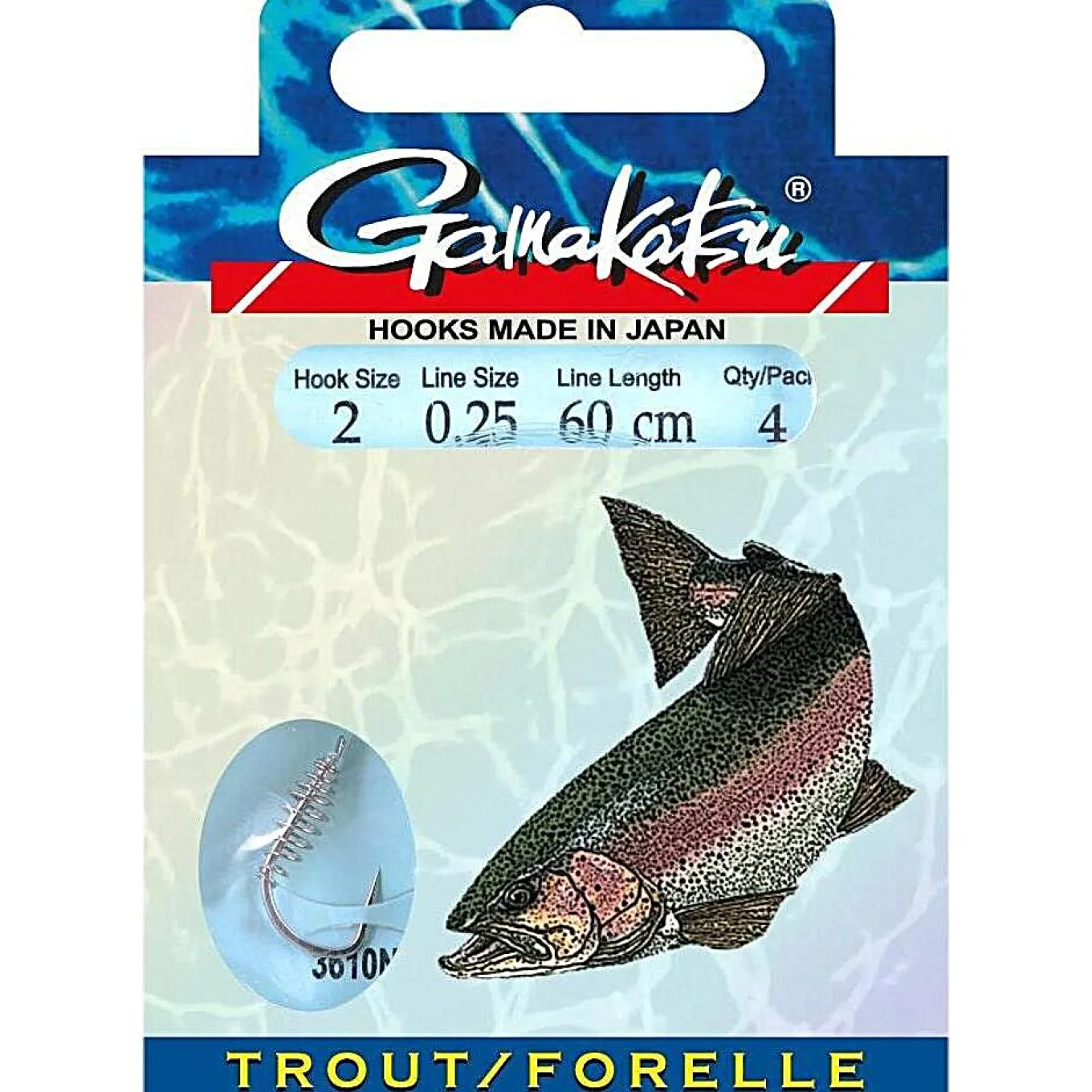 Gamakatsu BKD LS-3610N Forel Spiraal Onderlijn