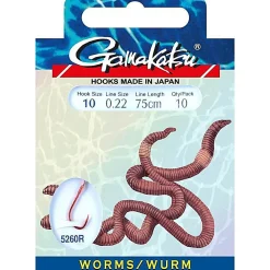 Gamakatsu BKD LS-5260R Worm Onderlijn