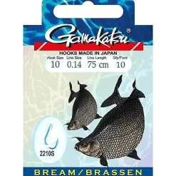 Gamakatsu BKD LS-2210S Brasem Rivier 75cm H12 0.14mm