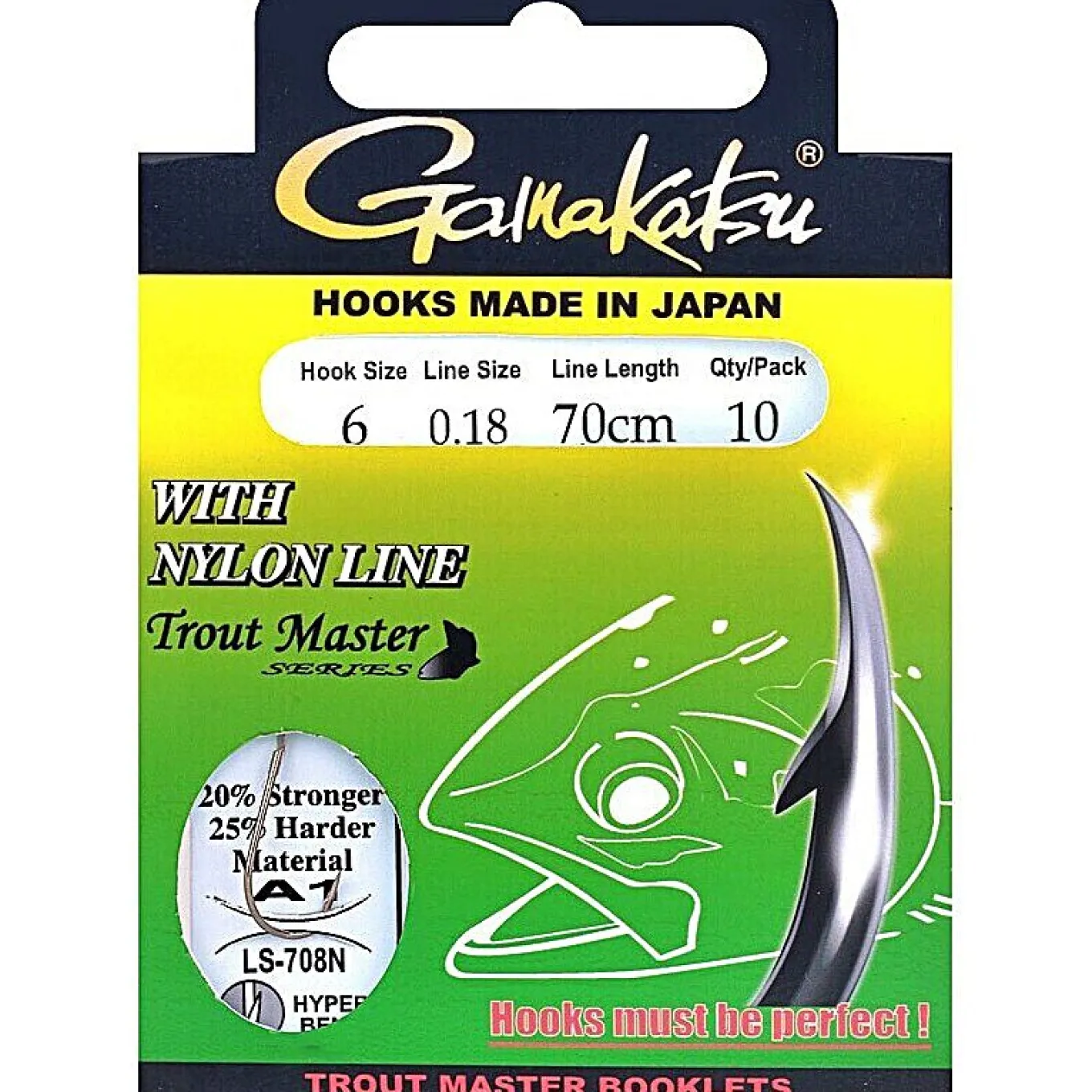 Gamakatsu BKS LS-708N Trout Master onderlijn
