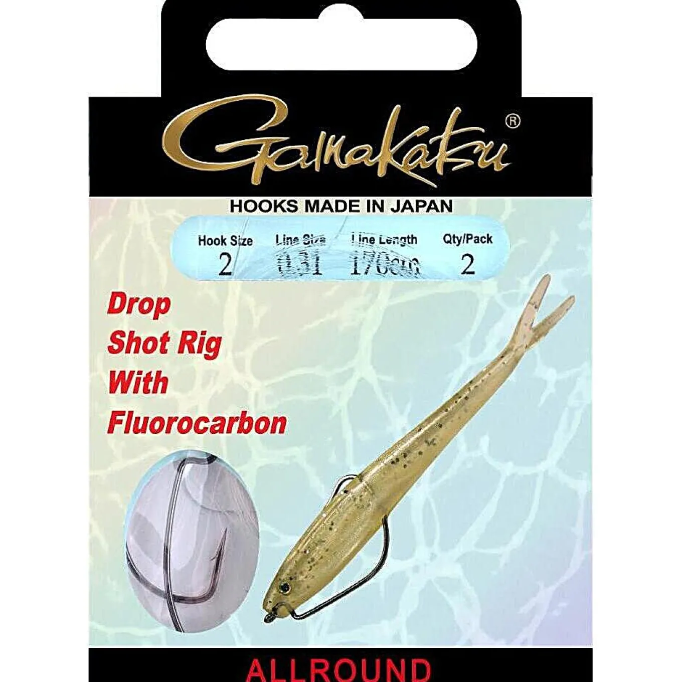 Gamakatsu Dropshot Rig Worm EWG