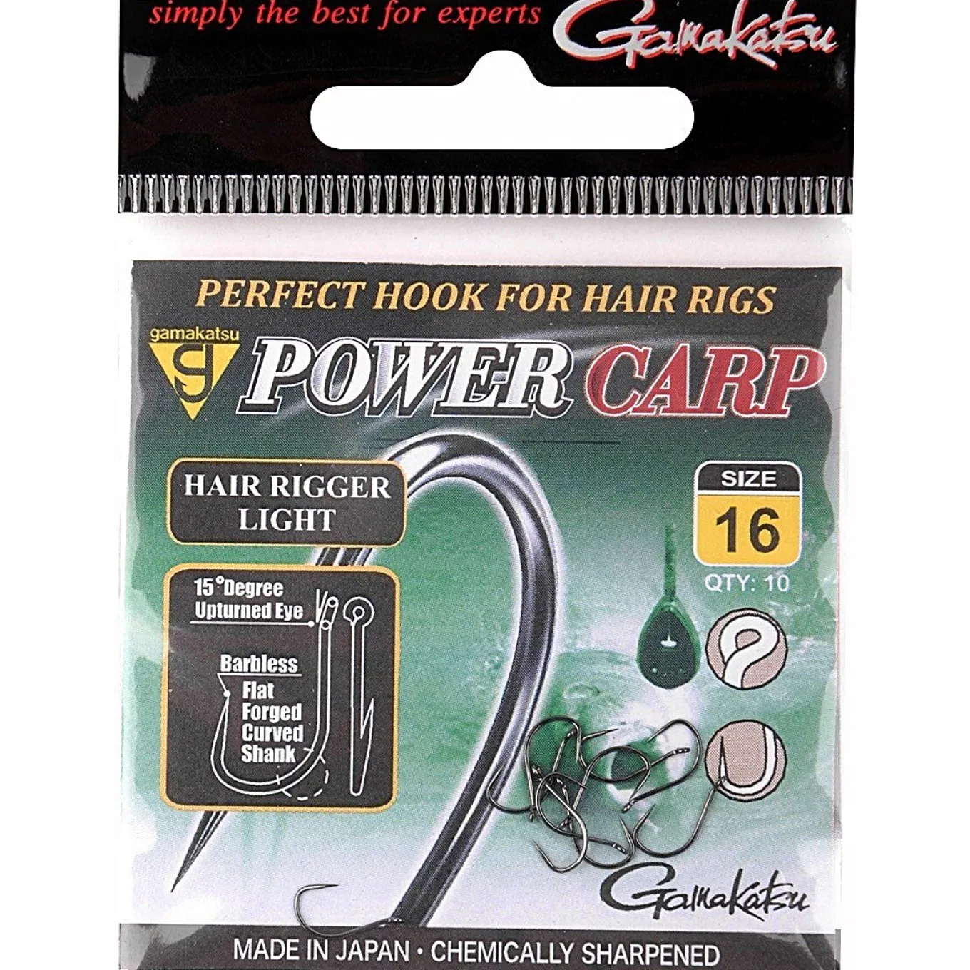 Gamakatsu Power Carp Hair Rigger Light