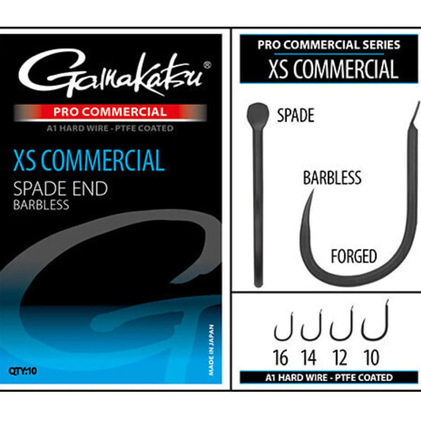 Gamakatsu PRO-C XS Commercial Spade A1 PTFE #16