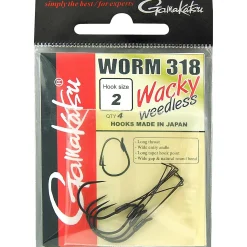 Gamakatsu Worm 318 Wacky Weedless #2/0