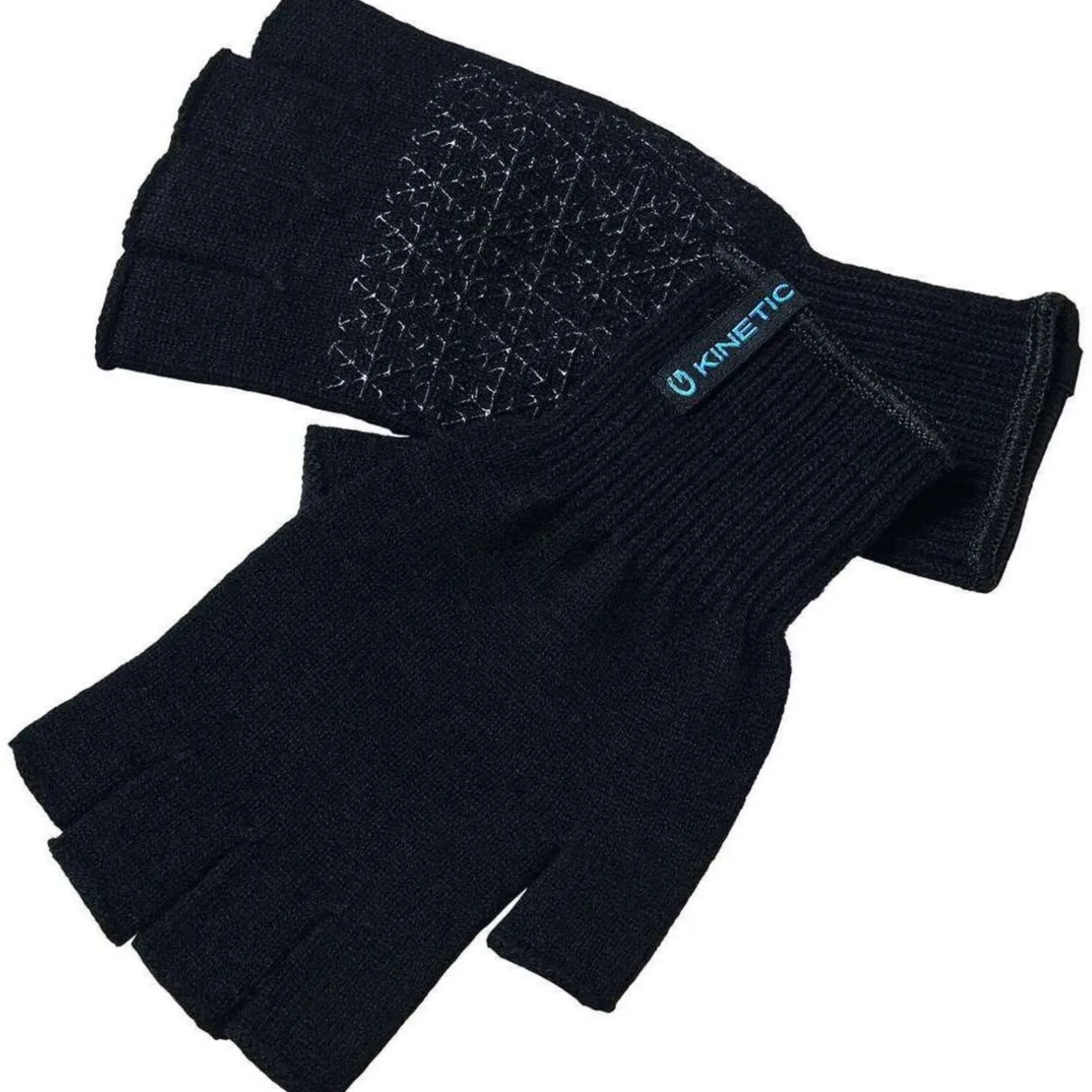 Kinetic Merino Wool Half Finger Glove One Size Black