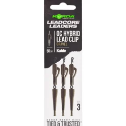 Korda Kable Leadcore Leader Hybrid Lead Clip QC Swivel