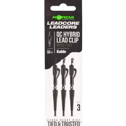 Korda Kable Leadcore Leader Hybrid Lead Clip QC Swivel