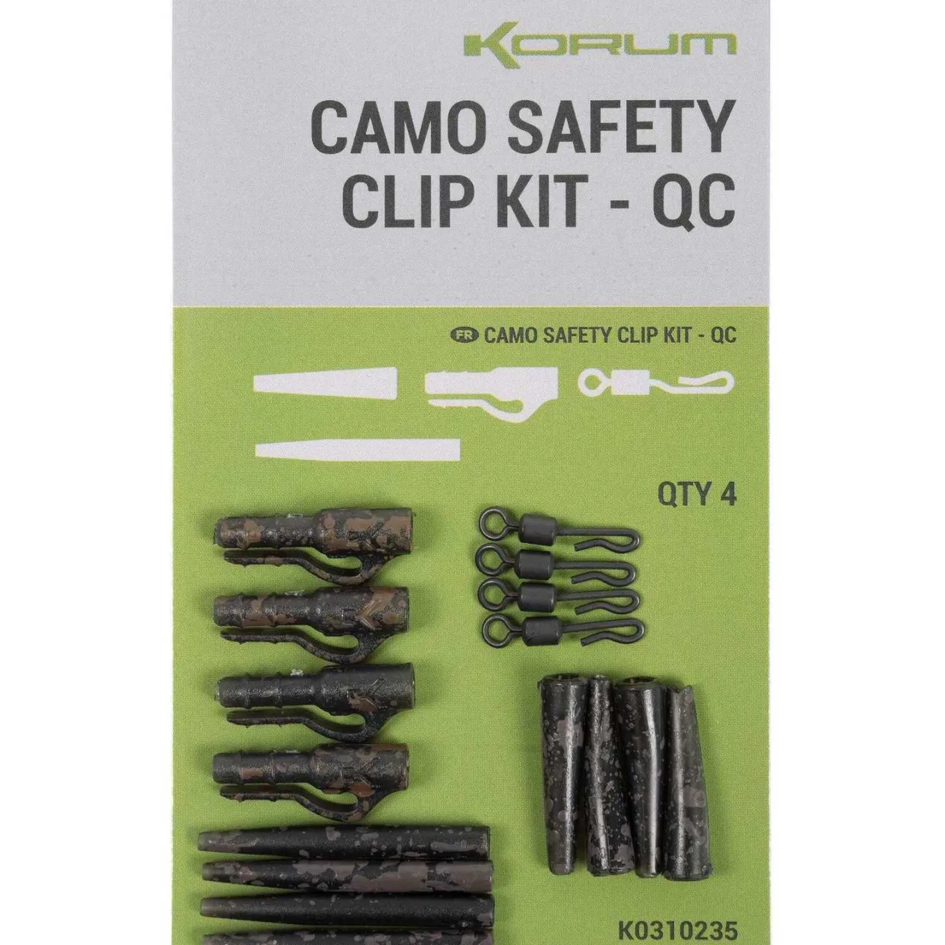 Korum Camo Safety Clip Kit - QC