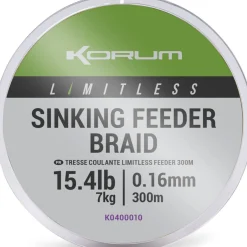 Korum Limitless Sinking Feeder Braid 0.14mm