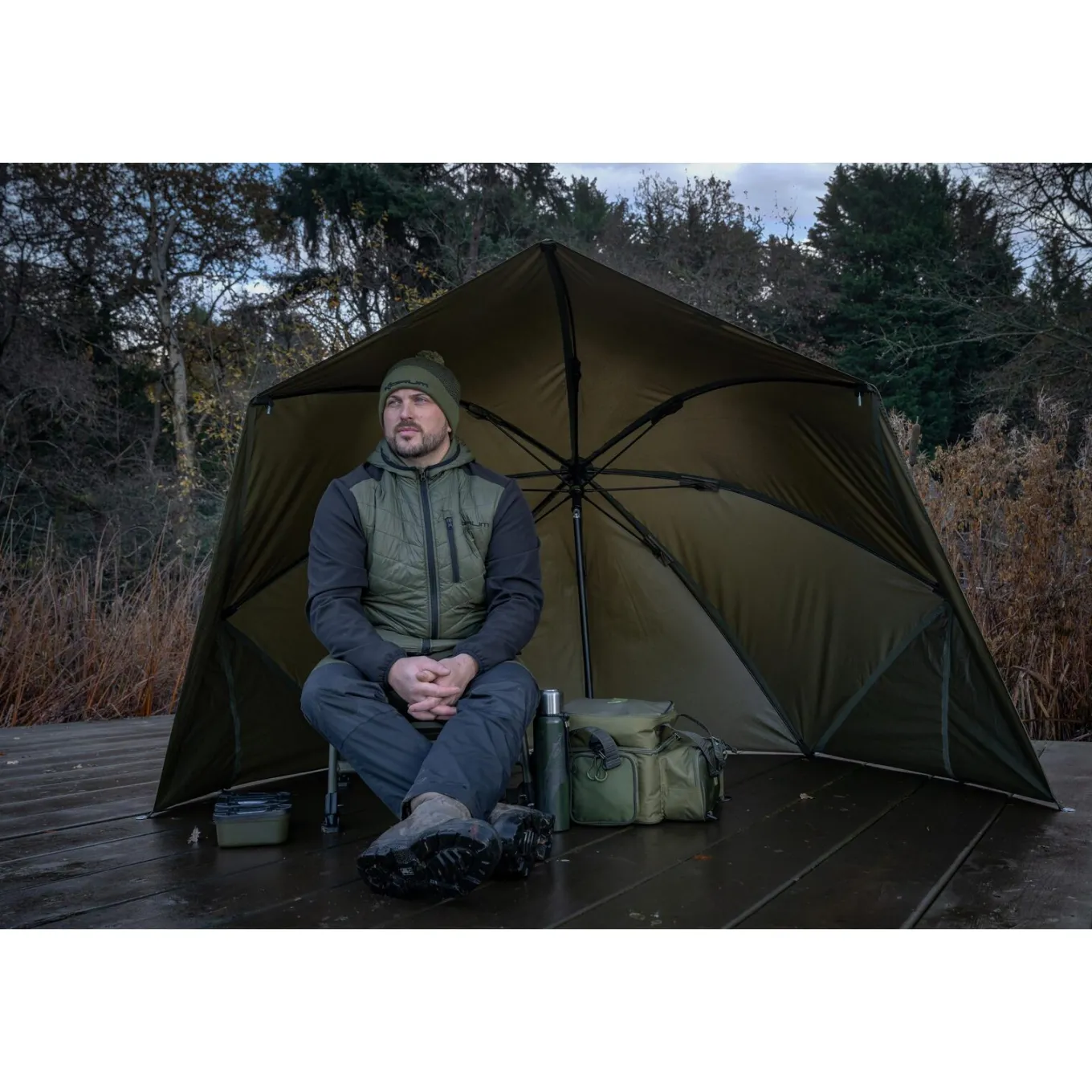 Korum Progress Graphite Brolly