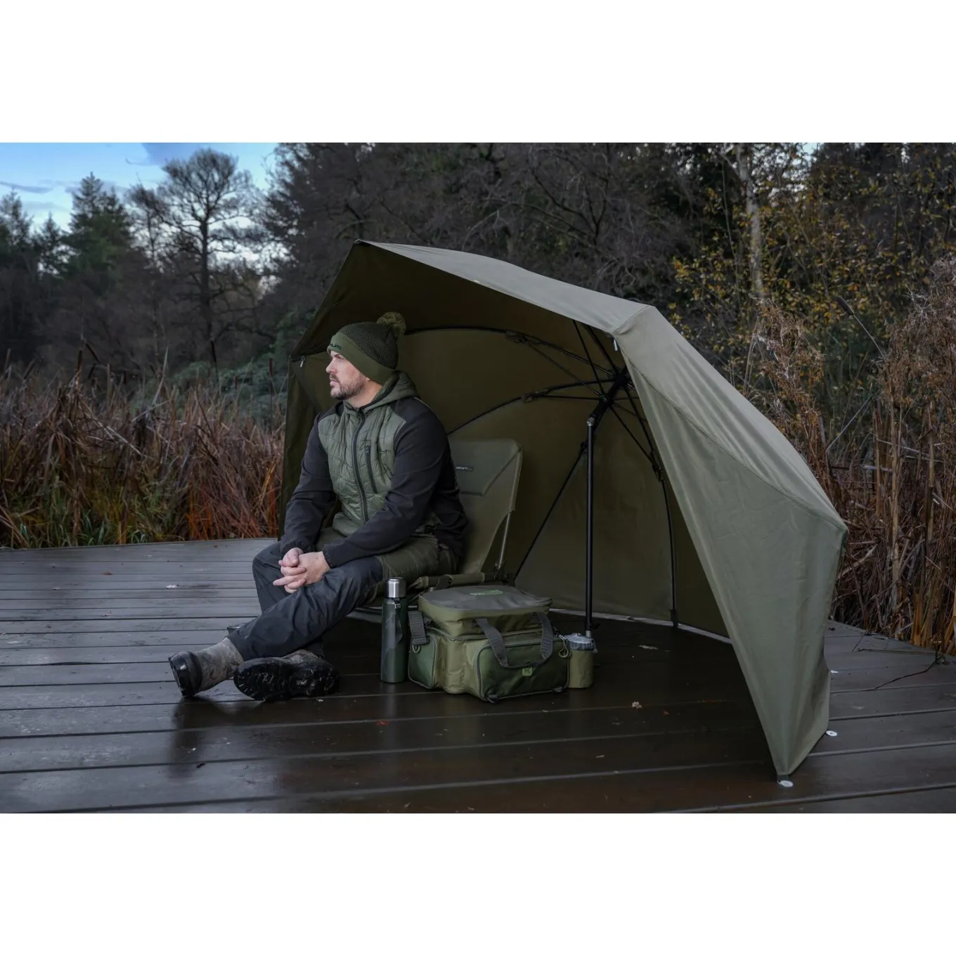 Korum Progress Graphite Brolly