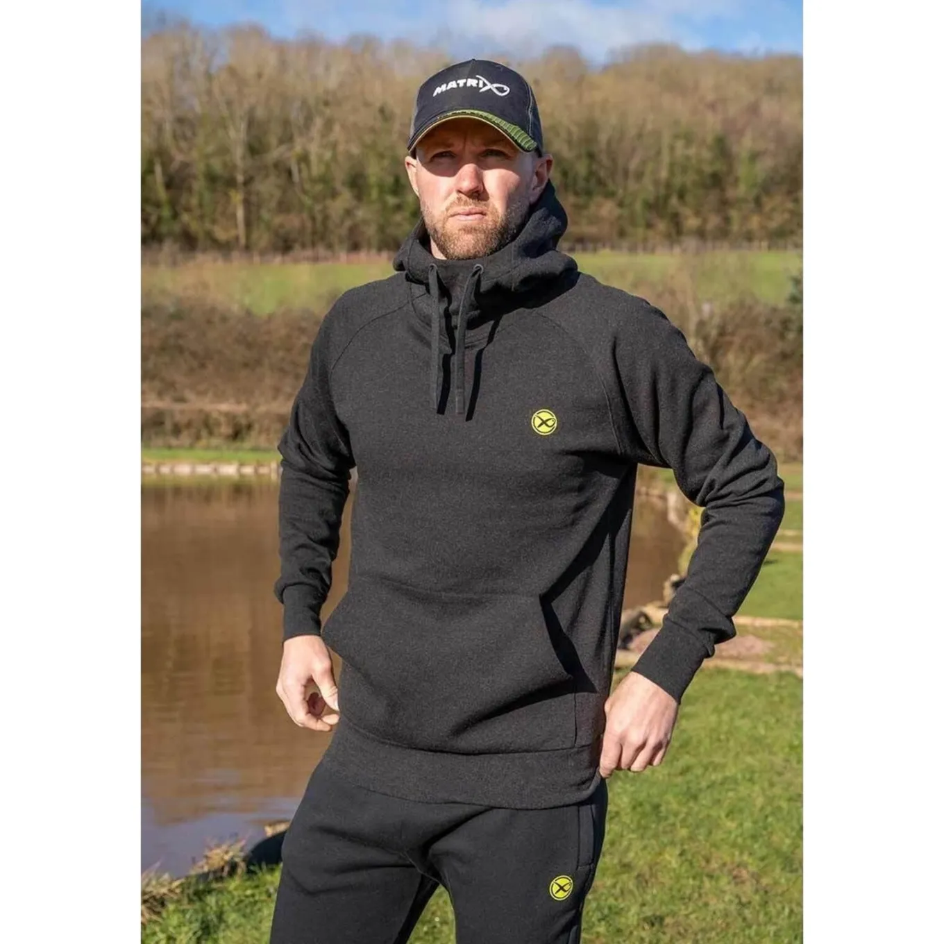 Matrix Black Marl Hoody