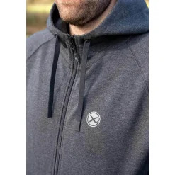 Matrix Charcoal Marl Zip Hoody