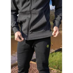 Matrix Charcoal Marl Zip Hoody