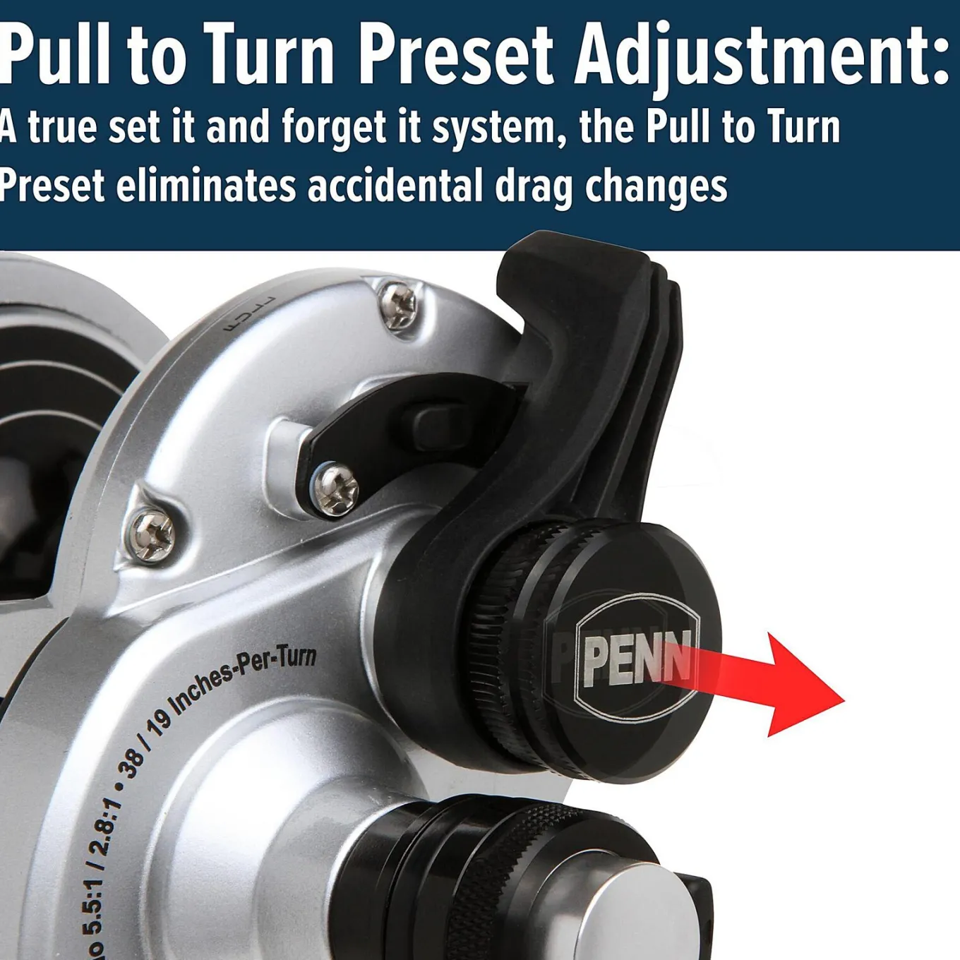 Penn Fathom II Lever Drag