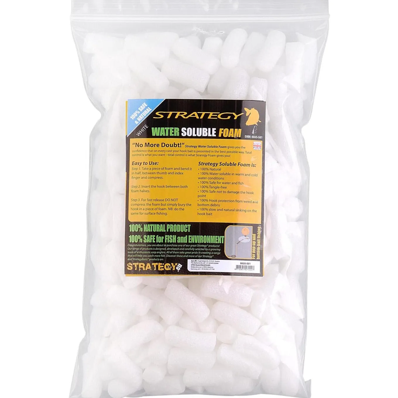 Pole Position Soluble Foam Chips White