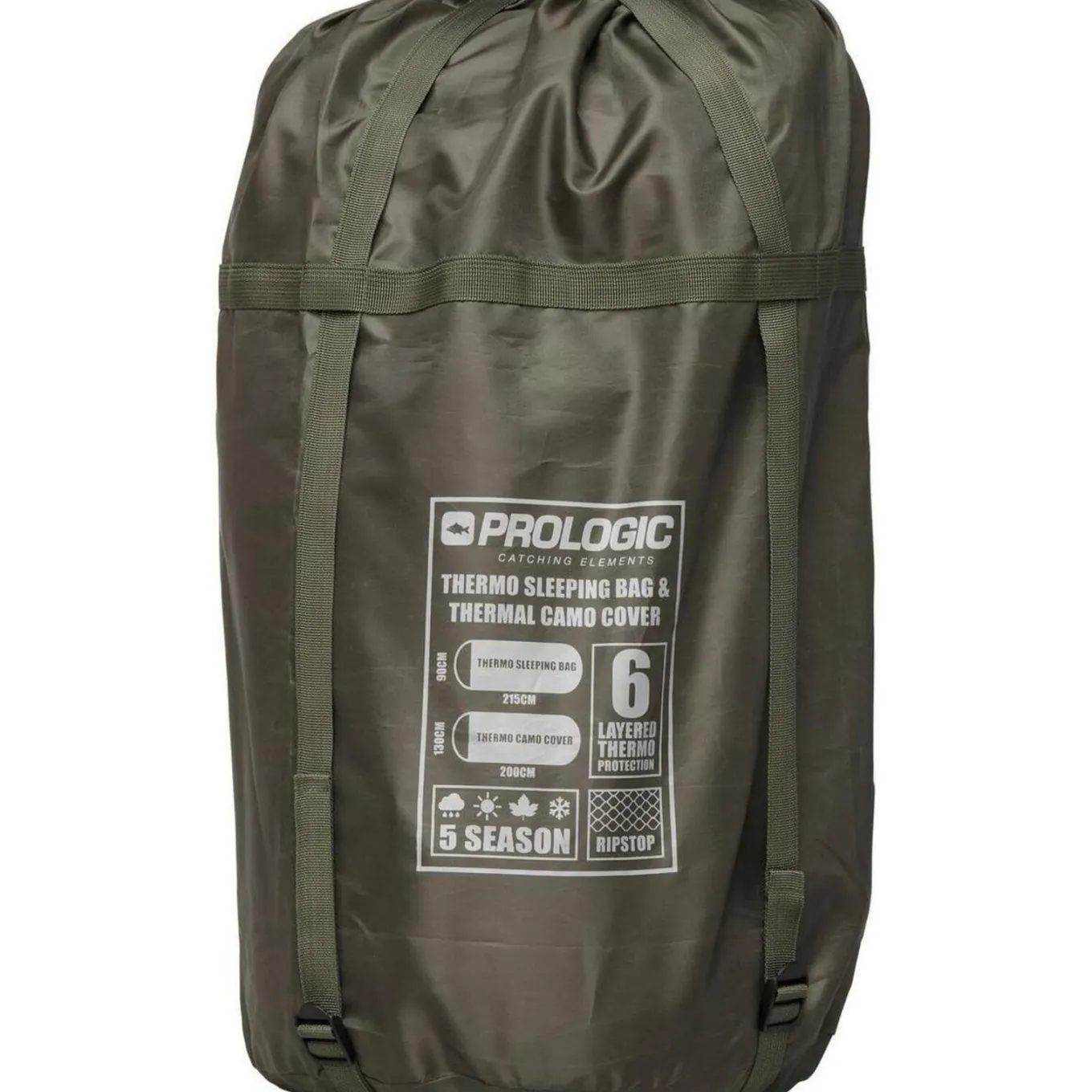 Prologic Element Comfort Sleepingbag & Thermal Camo Cover 5-Season