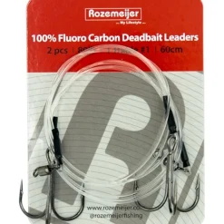 Rozemeijer 100% Fluoro Carbon Deadbait Leaders #1 60cm 80lb