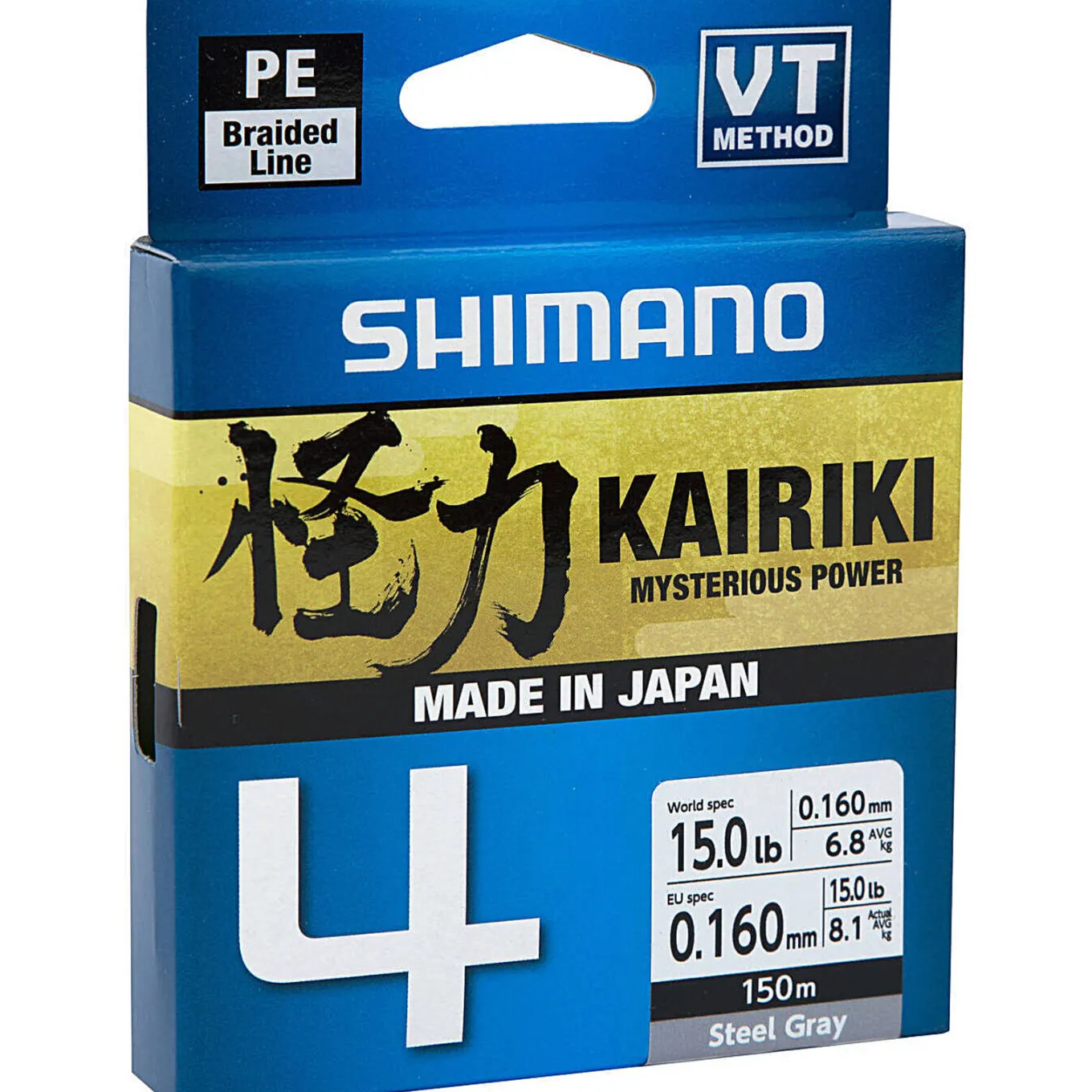 Shimano Kairiki 4 Steel Gray 300m 0.19mm
