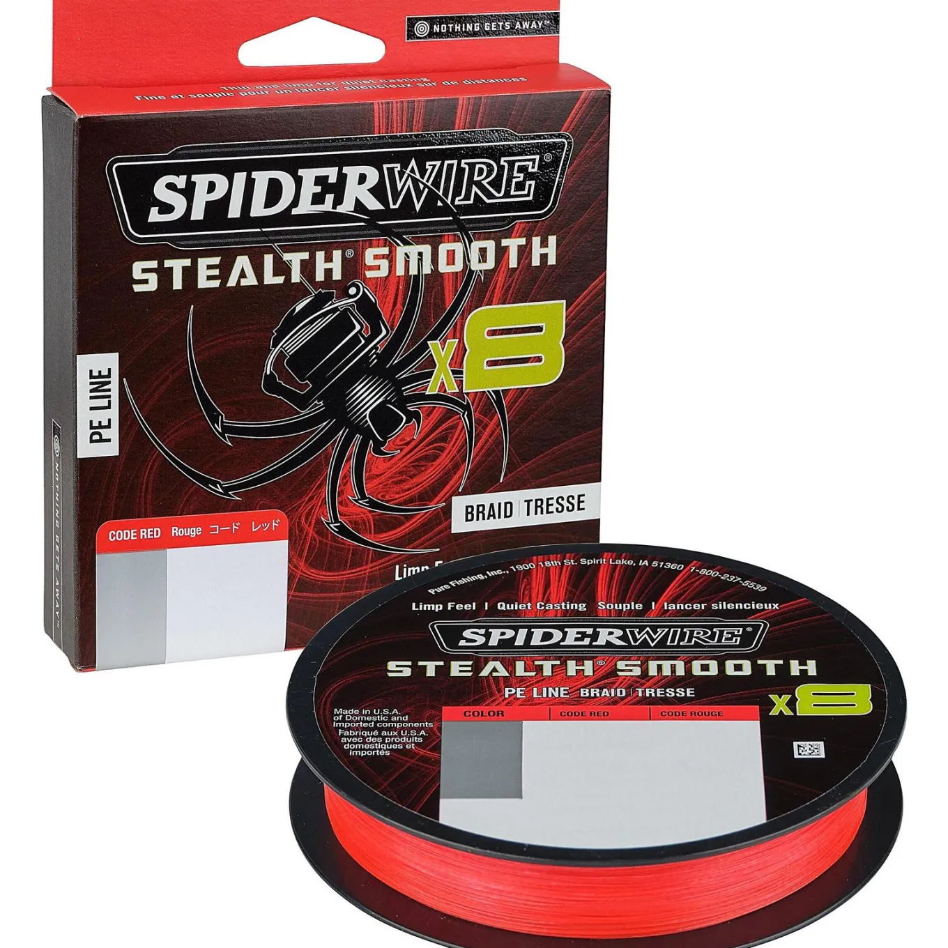 Spiderwire Stealth Smooth 8 Red